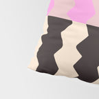 summer RHYTHMS, black & pink Pillow Sham Gallery Image 4