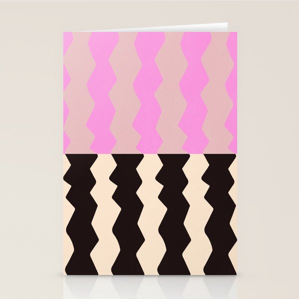 summer RHYTHMS, black & pink Stationery Card Gallery Image 2