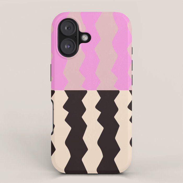 summer RHYTHMS, black & pink iPhone Case Gallery Image 1