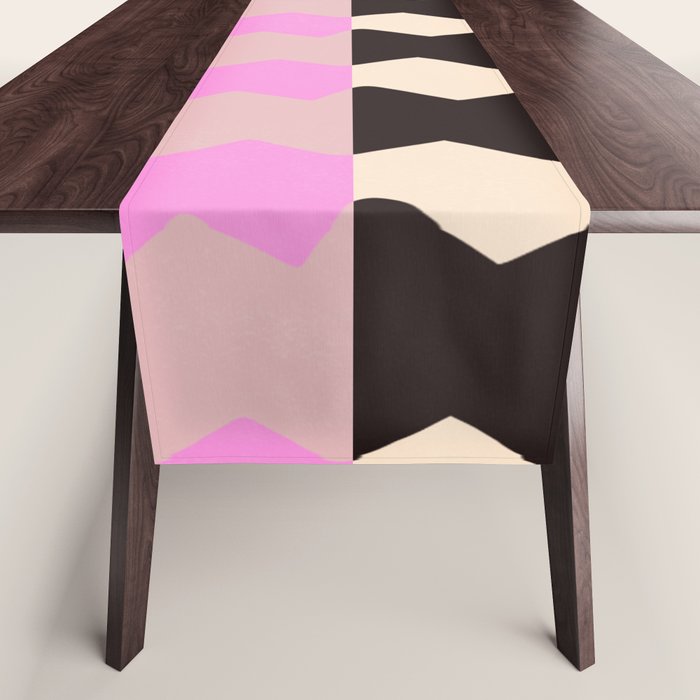 summer RHYTHMS, black & pink Table Runner Gallery Image 1