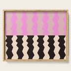 summer RHYTHMS, black & pink Serving Tray Gallery Image 1