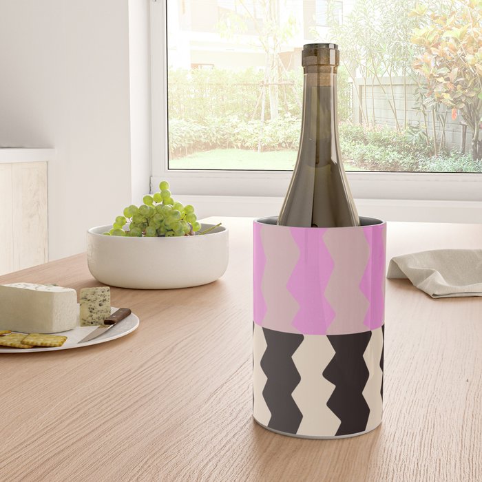 summer RHYTHMS, black & pink Wine Chiller Gallery Image 4