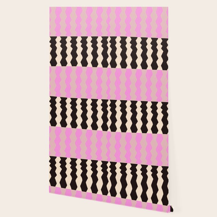 summer RHYTHMS, black & pink Wallpaper Gallery Image 2