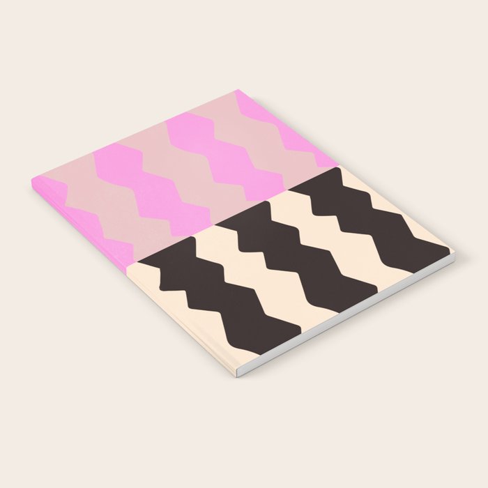 summer RHYTHMS, black & pink Notebook Gallery Image 1