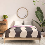 summer RHYTHMS, black & pink Comforter Gallery Image 3
