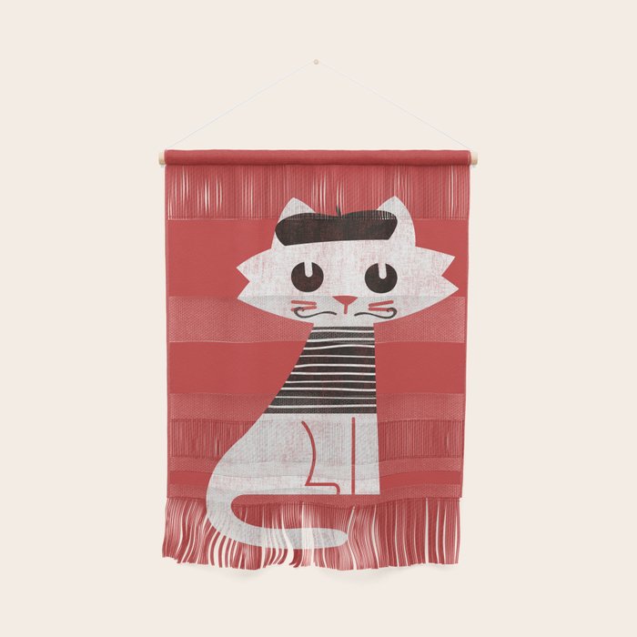 Mark the cat goes to Paris Wall Hanging Gallery Image 1