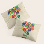 Happy flowers in the vase Pillow Sham Gallery Image 3