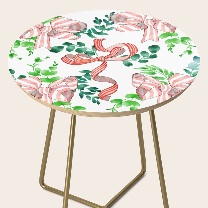 Whimsical Cheerful Bows Plants II Side Table Gallery Image 2