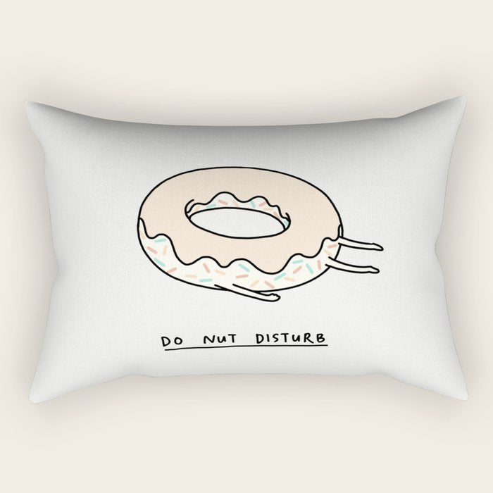 Donut Disturb Rectangular Pillow Gallery Image 1