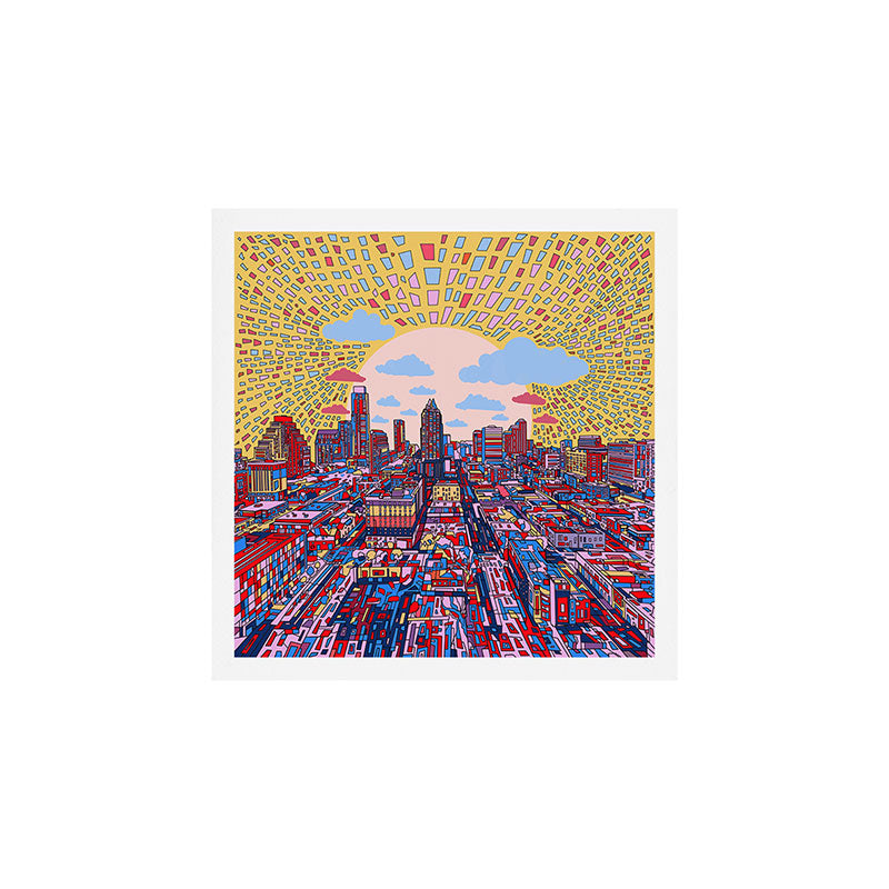 austin texas city skyline Art Print Gallery Image 1