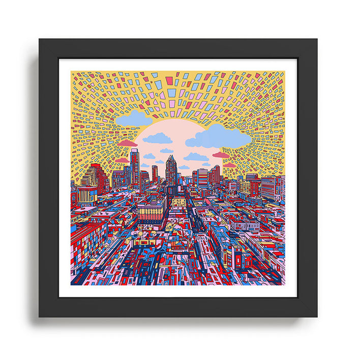 austin texas city skyline Framed Art Print Gallery Image 1