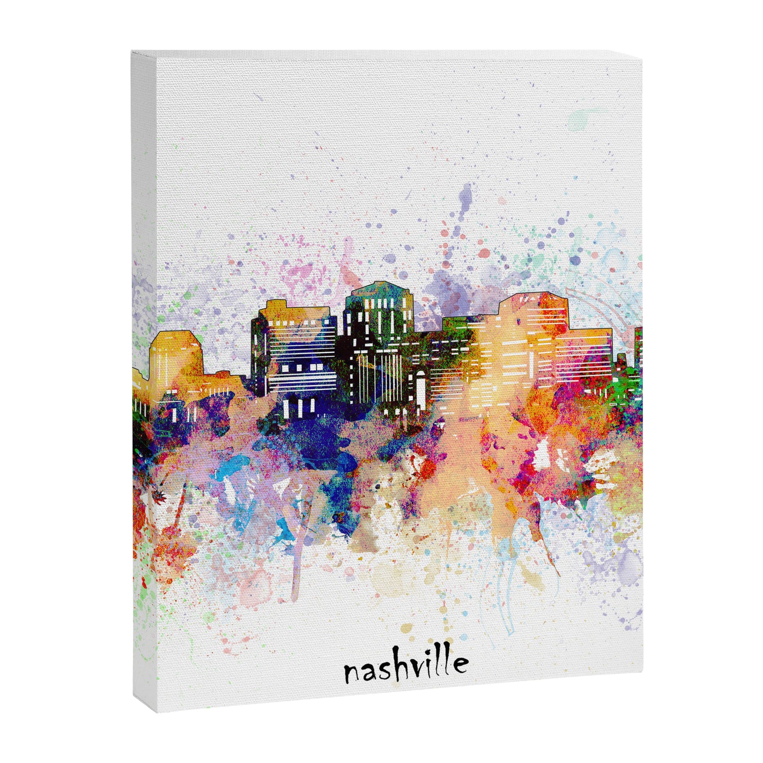 nashville skyline artistic Canvas Print Gallery Image 8