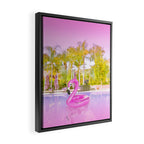 Pink Flamingo Framed Canvas Print Gallery Image 2
