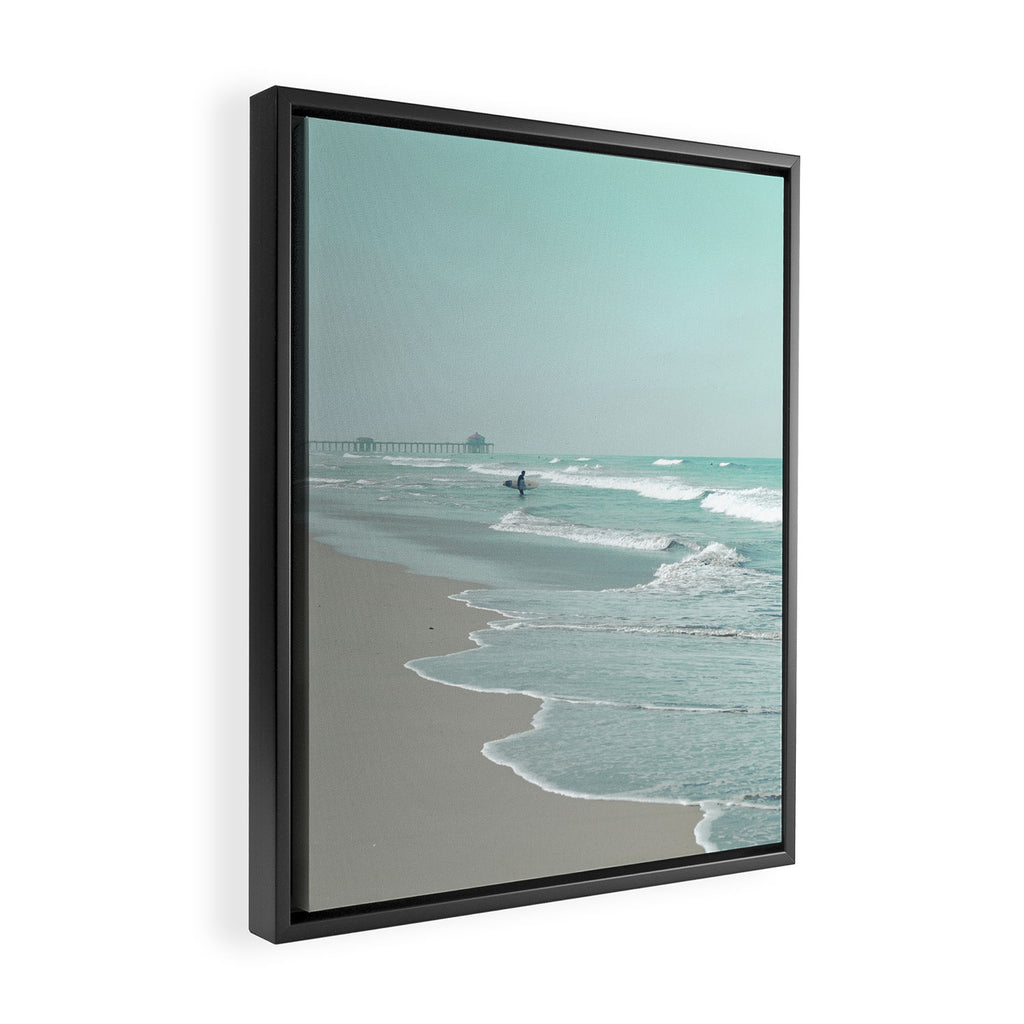 Surf City Framed Canvas Print Gallery Image 2