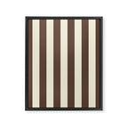 Stripes of Brown and Cream Framed Canvas Print Gallery Image 8