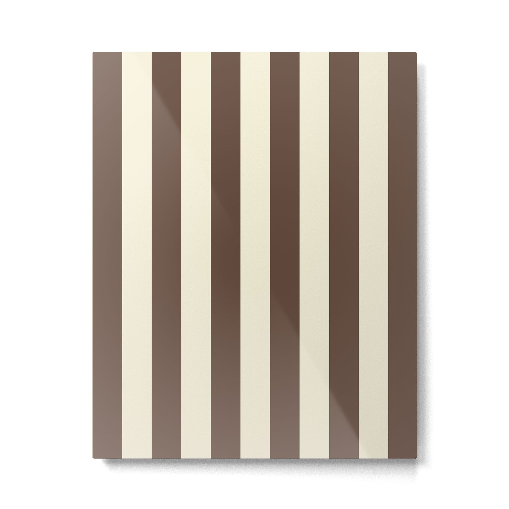 Stripes of Brown and Cream Metal Print Gallery Image 6