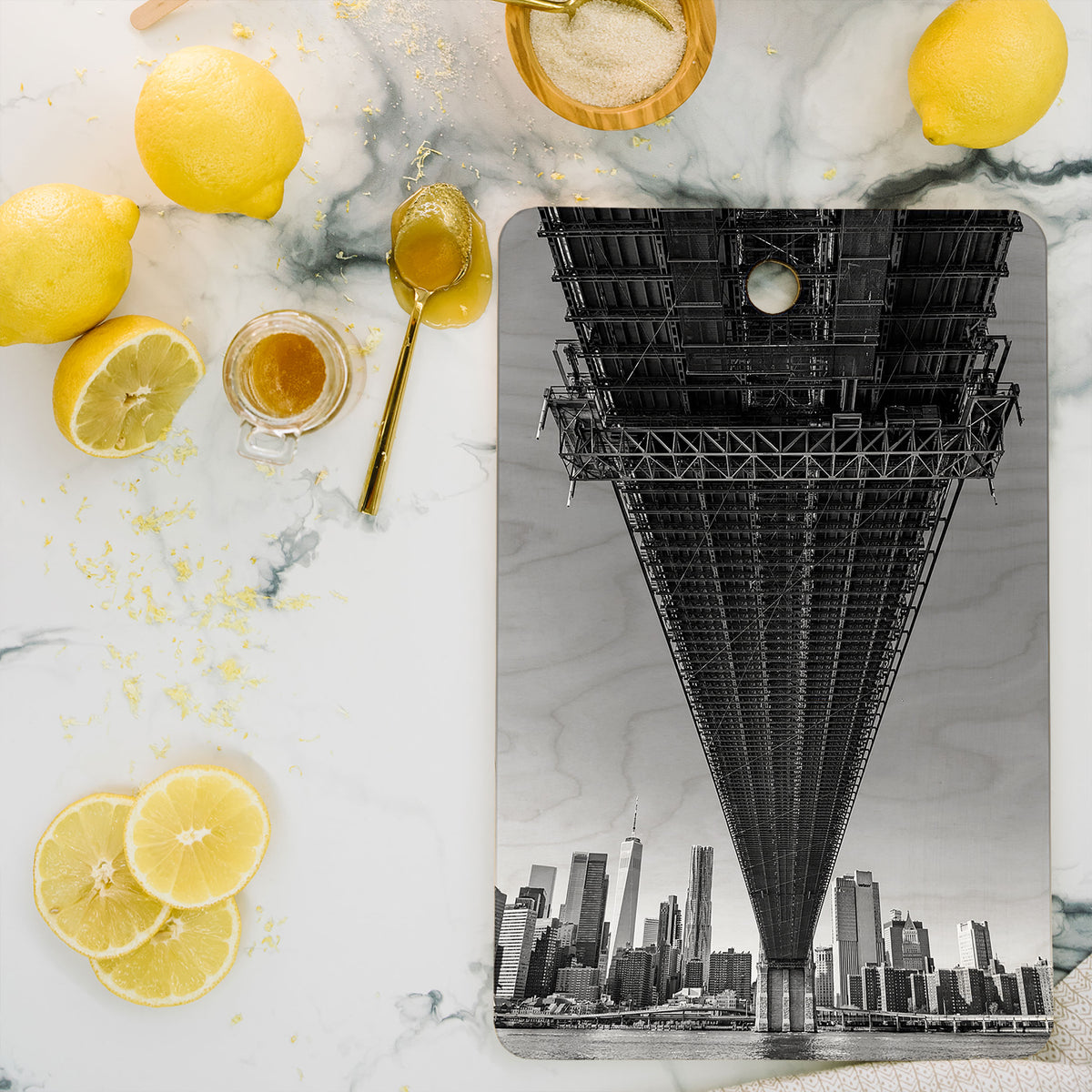 Below the Brooklyn Bridge Cutting Board Gallery Image 2