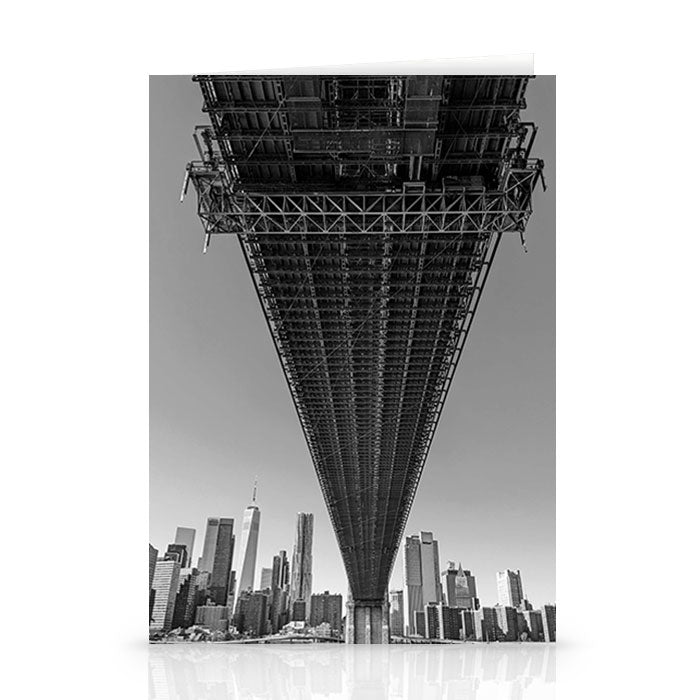 Below the Brooklyn Bridge Stationery Card Gallery Image 1