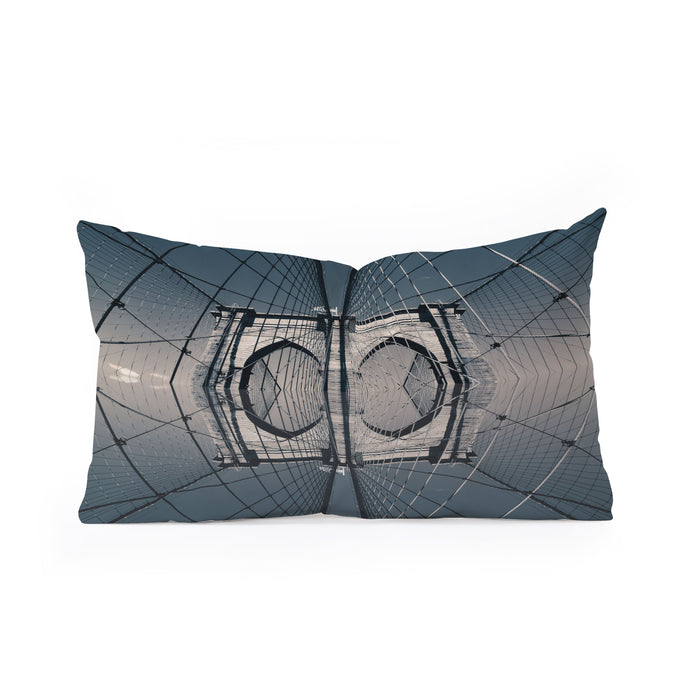 Brooklyn Bridge Reflected II Rectangular Pillow Gallery Image 1