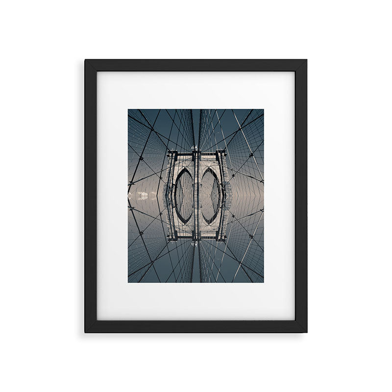 Brooklyn Bridge Reflected II Framed Art Print Gallery Image 5