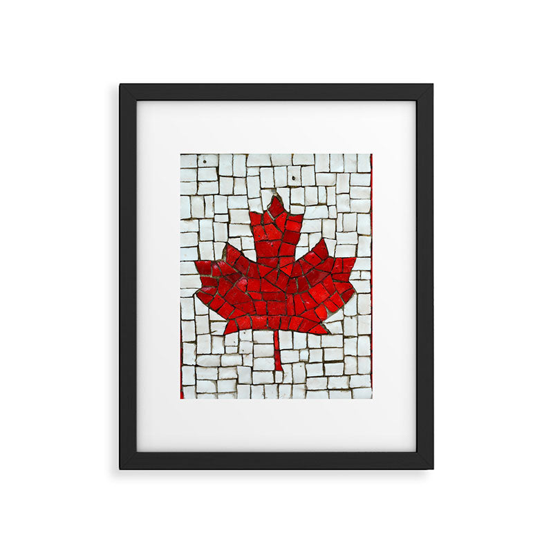 Canada mosaic Framed Art Print Gallery Image 5
