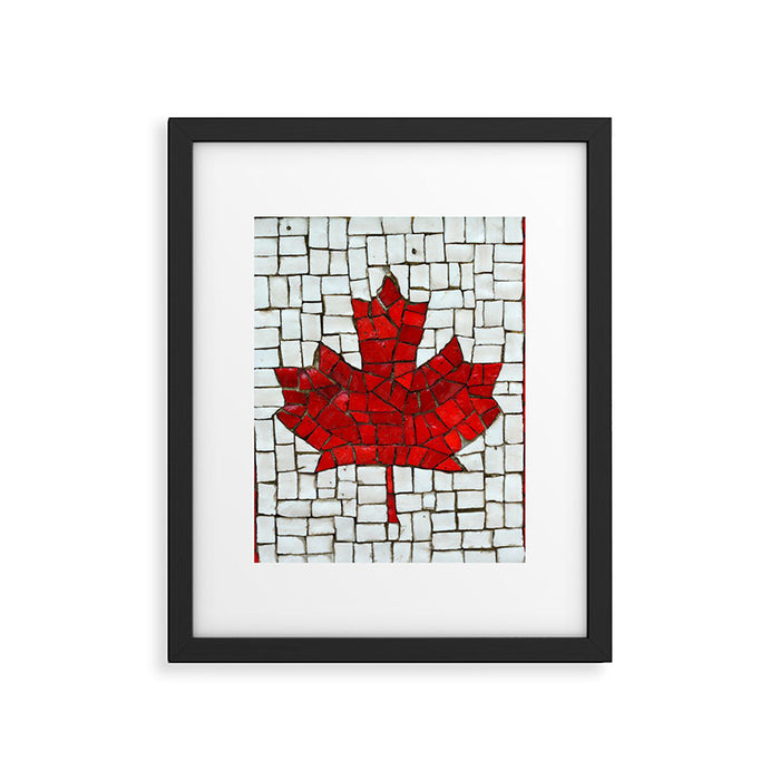 Canada mosaic Framed Art Print Gallery Image 1