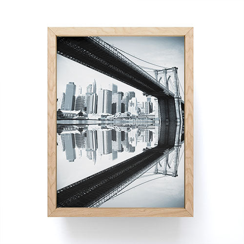 East River Reflected Mini Art Print Gallery Image 1