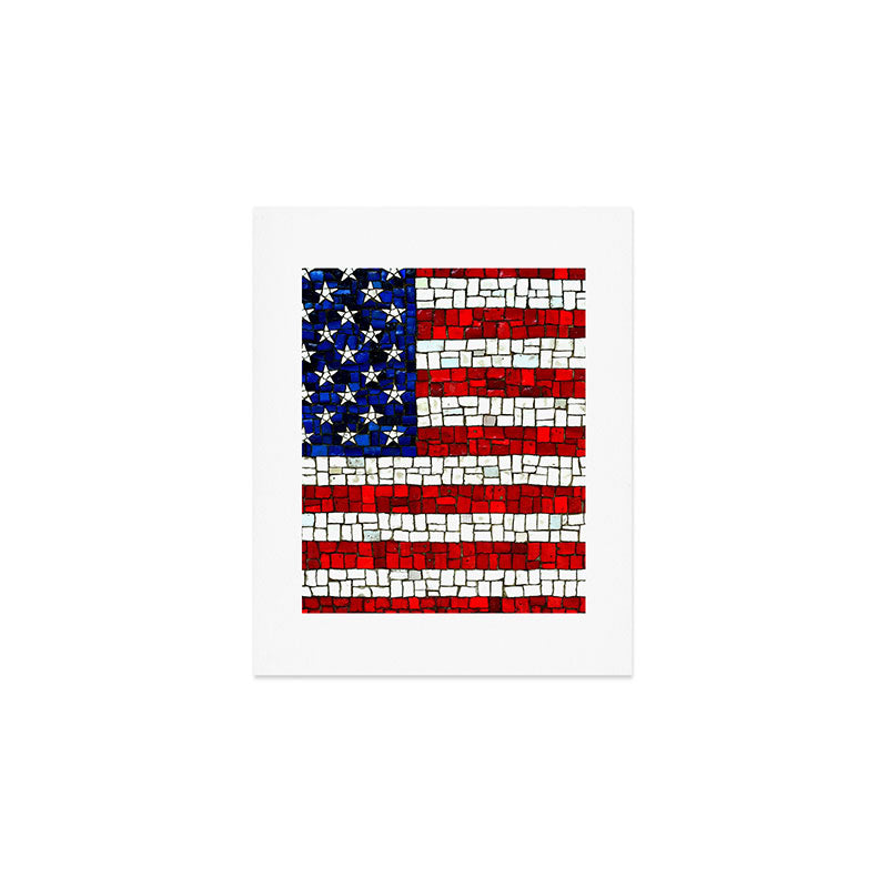 United States of America mosaic Art Print Gallery Image 1