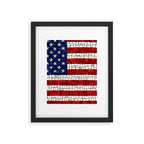 United States of America mosaic Framed Art Print Gallery Image 5