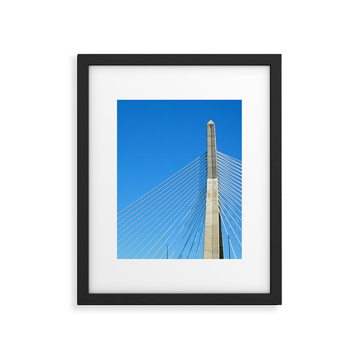 Zakim Bridge, Boston Framed Art Print Gallery Image 1