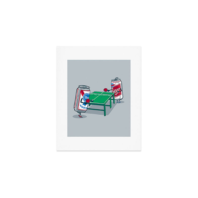 Beer Pong Art Print Gallery Image 1