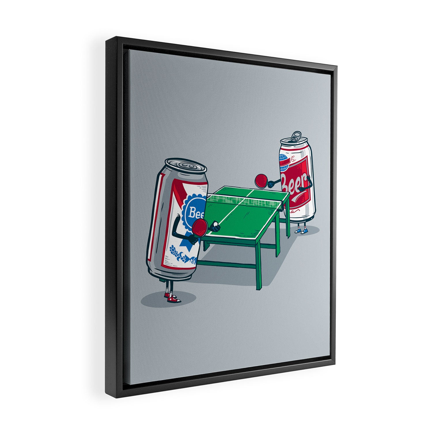 Beer Pong Framed Canvas Print Gallery Image 2