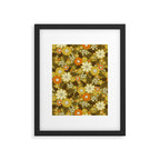 1970s Retro/Vintage Floral Pattern Framed Art Print Gallery Image 6