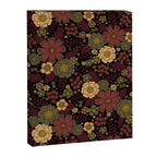 Classy Burgundy, Cream & Sage Green Floral Pattern Canvas Print Gallery Image 8
