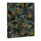 Green & Turquoise Parrotlets and Loquats Canvas Print Gallery Image 8