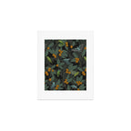 Green & Turquoise Parrotlets and Loquats Art Print Gallery Image 1