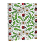 Ladybugs & Daisies - Cute Floral Bug Pattern with Ladybirds Canvas Print Gallery Image 8