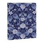 Light Blue, Cobalt Blue, & White Floral Pattern Canvas Print Gallery Image 8