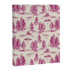 Magenta Alien Abduction Toile De Jouy Pattern Canvas Print Gallery Image 8