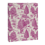 Magenta Bigfoot / Sasquatch Toile de Jouy Canvas Print Gallery Image 8