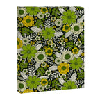 Modern Yellow & Green Floral Pattern Canvas Print Gallery Image 8