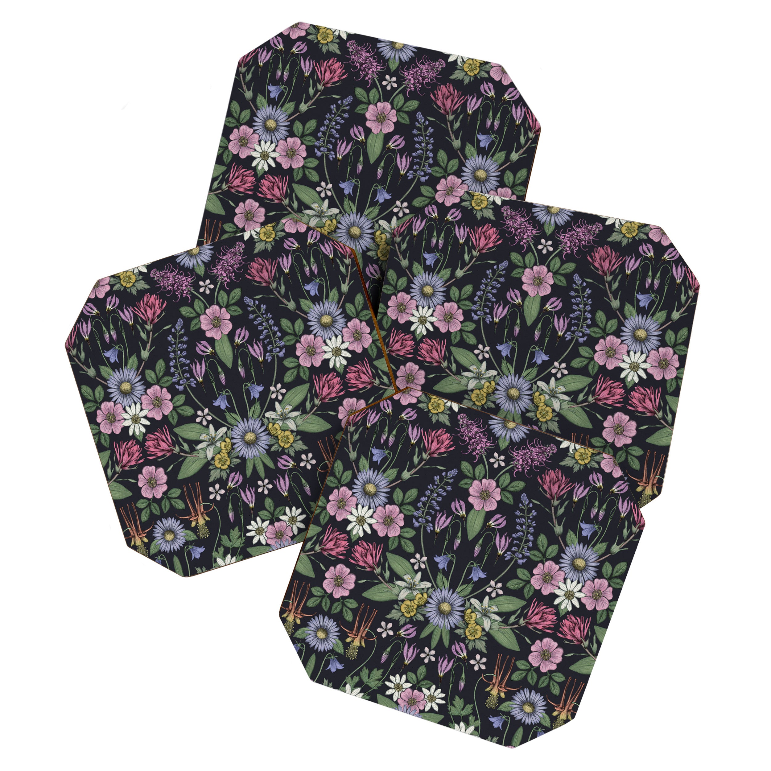 Mount Rainier Wildflowers Coaster Gallery Image 1