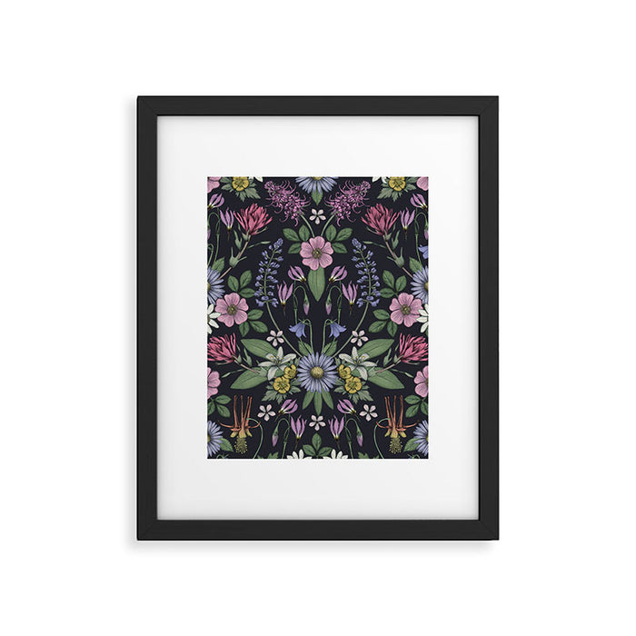 Mount Rainier Wildflowers Framed Art Print Gallery Image 1