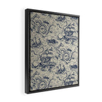 Mythical Sea Creatures Toile de Jouy Framed Canvas Print Gallery Image 2