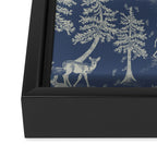 Navy Blue Bigfoot & Friends Framed Canvas Print Gallery Image 3