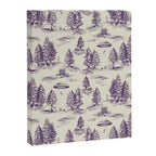 Purple Alien Abduction Toile De Jouy Pattern Canvas Print Gallery Image 8