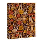 Retro 1970s Brown & Orange Mushrooms & Flowers Canvas Print Gallery Image 8