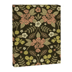 Sage, Dark Green, Peach & Cream Floral Pattern Canvas Print Gallery Image 8