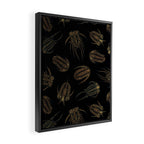 Trilobites - Marine Fossil Pattern Framed Canvas Print Gallery Image 2