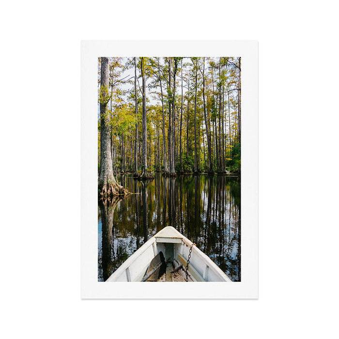 Charleston Cypress Gardens Boat II Art Print Gallery Image 1